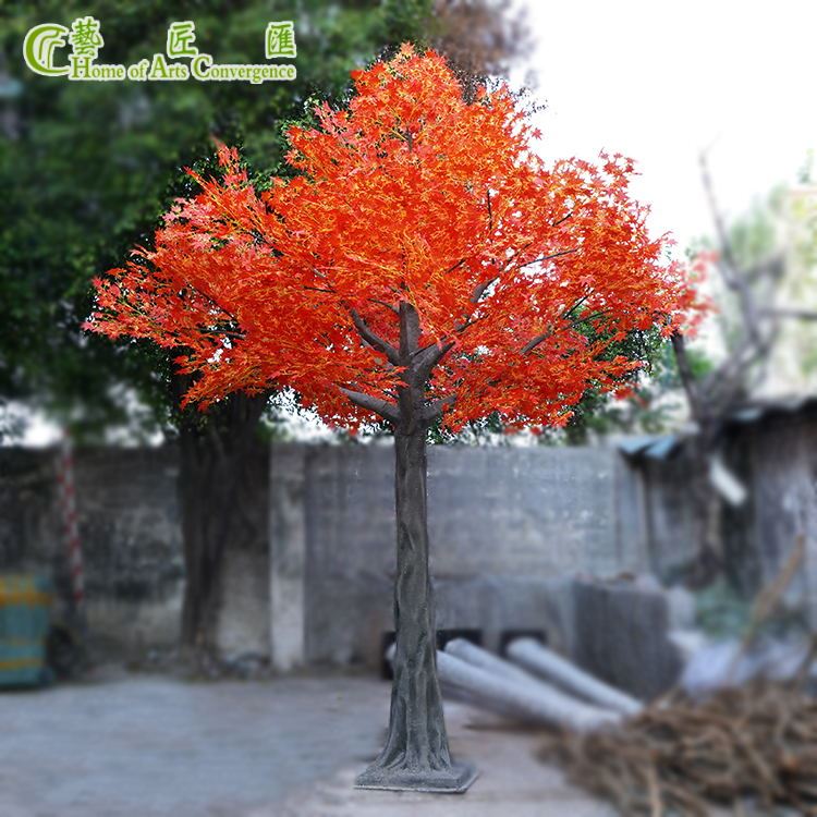 Customize Big Artificial Red Maple Tree Indoor Outdoor Landscape Customize Big Artificial Red Maple Tree Indoor Outdoor Landscape