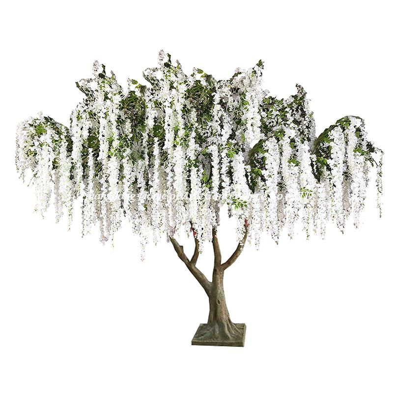 350 cm -es fehér selyem wisteria fa