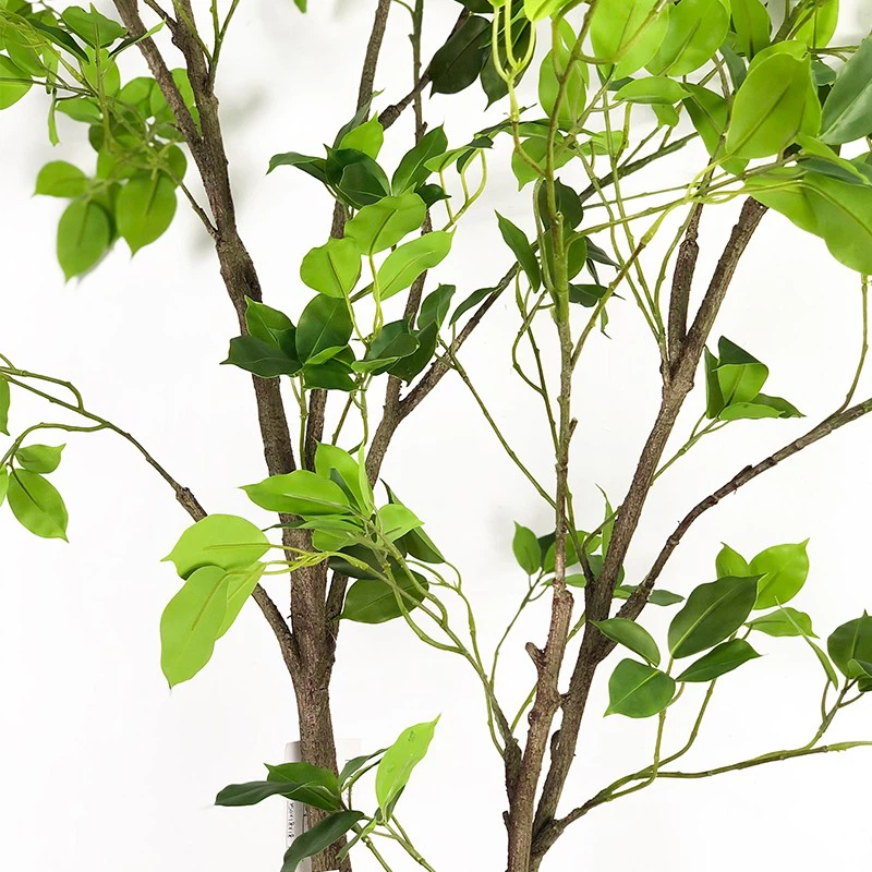 Potted Faux Greenery Ficus Plant