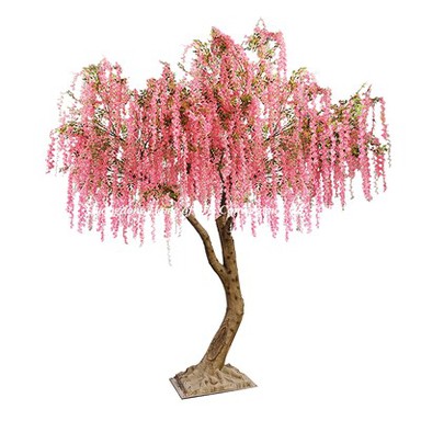 370 cm -es mesterséges wisteria fa esküvőkre