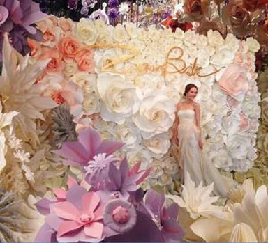 Mesterséges virág fal