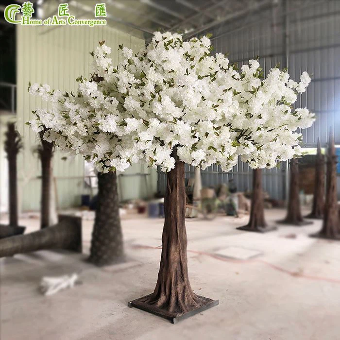 Big Artificial Flowering Tree For Wedding Decoration