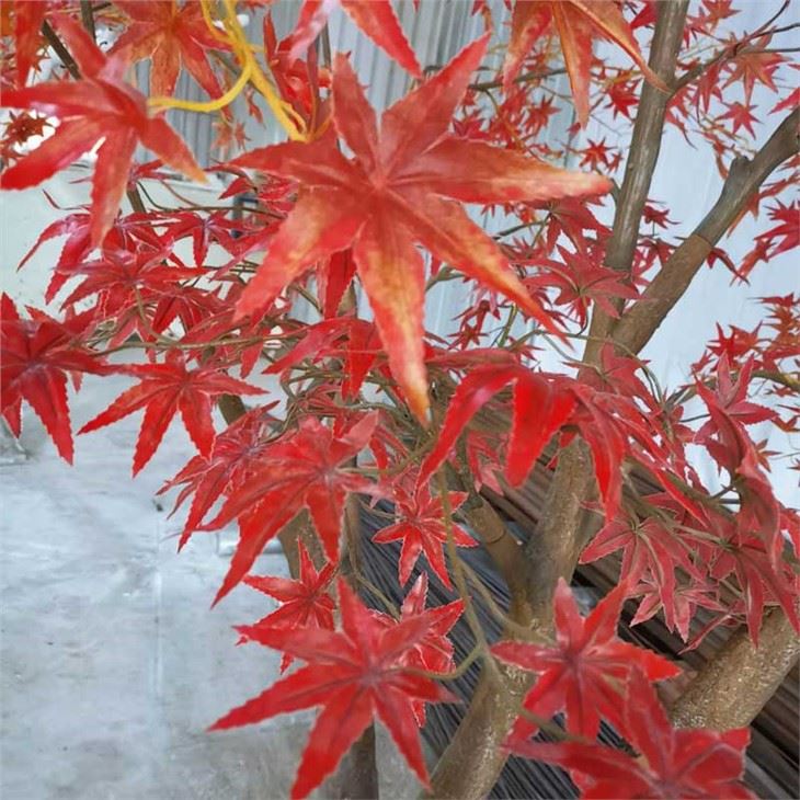 Outdoor Japanese Red Maple Fake Autumn Tree