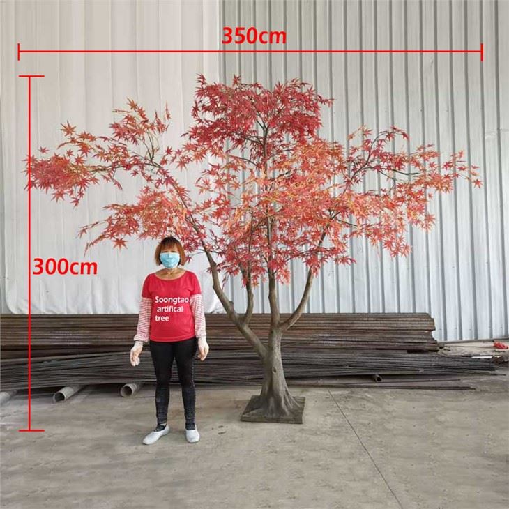 Outdoor Japanese Red Maple Fake Autumn Tree